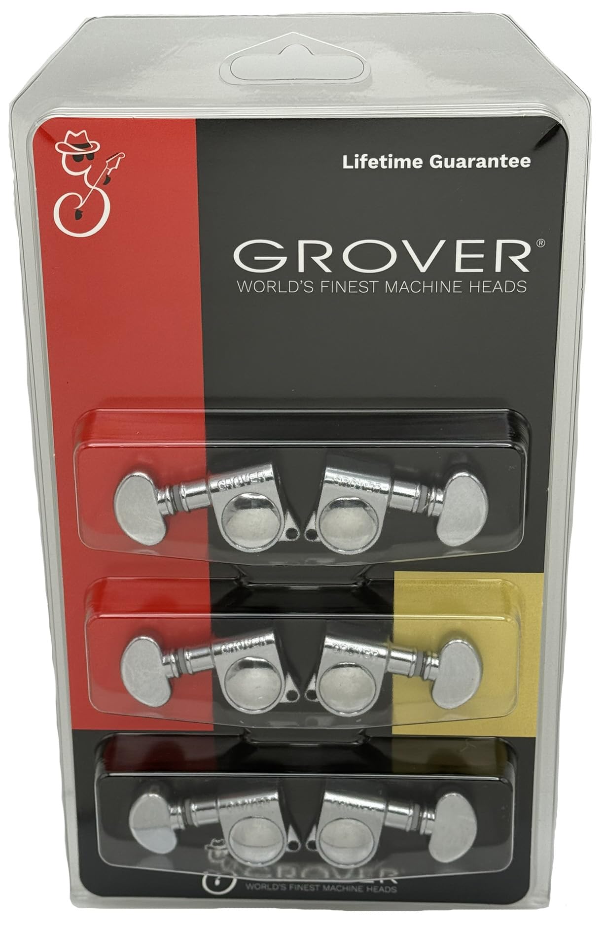 Amazon.com: Grover 406C Locking Rotomatics Guitar Tuners, Tuning